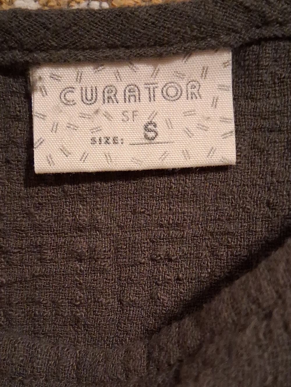 NWOT Curator SF Oopsie Cotton Top S Mud ( Brown/green Earth Tone) - Picture 5 of 5